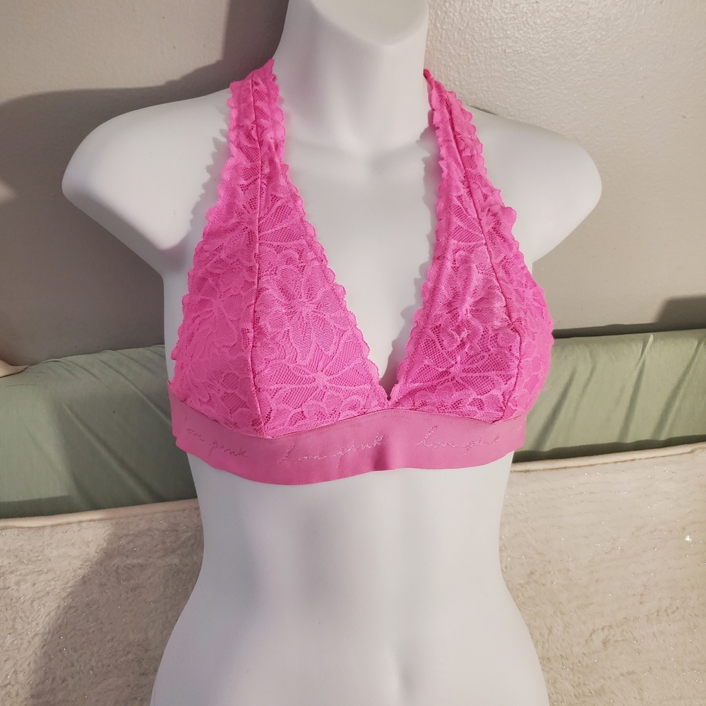 2 Victoria's Secret Lace Halter Bralettes